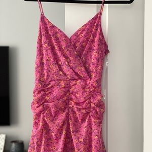 All in Favor spaghetti strap mini dress